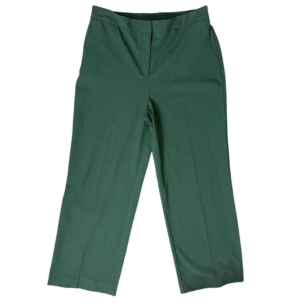 Joie Hunter Green High Waist Bootcut Straight Leg Slacks Pants Trousers size 14